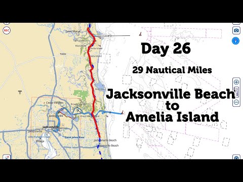 Day 26  in our 36 Classic Grand Banks Jacksonville beach to Amelia Island