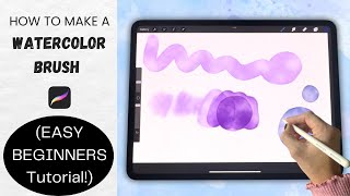 How to Make a Watercolor Brush in Procreate (Easy Beginners Tutorial +FREE  Brush & Texture!)