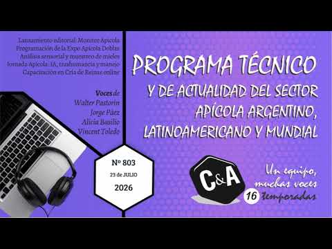 Campo y Abejas 2026 07 23 Lanzamiento. ExpoApícola Doblas. Analizar mieles. Jornada y Capacitaciones