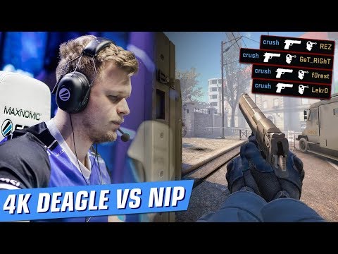 crush 4k with Deagle vs Full Buy by NiP [CS:GO, IEM Katowice Major]