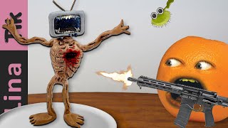 Eating SIREN HEAD and The Annoying Orange - Lina Tik Best Video ASMR Food Mukbang Animation No Talk