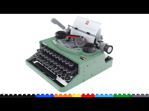 LEGO Ideas Typewriter set 21327 review! Shockingly good functions, still no match for the real thing