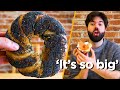 Eating A HUGE BAGEL For Breakfast The Bozo Bagel From Fairmont Bagel
