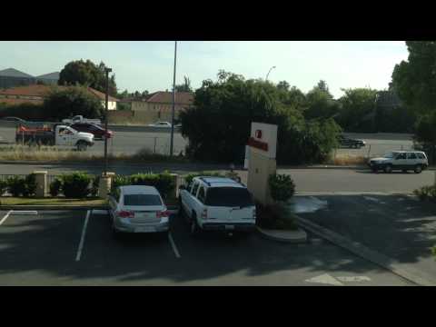Traffic in Front of Ramada Hotel Mountain View California
