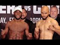 CHRIS COLBERT PRIMETIME WEIGH IN VS HECTOR GARCIA - FLEXES OFF & GOES FACE TO FACE AHEAD OF FIGHT