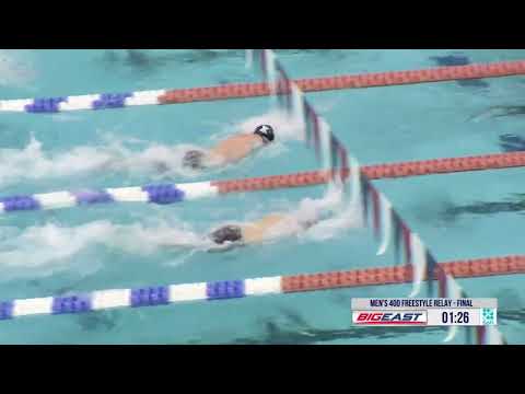 2022 BIG EAST Championships - Mens 400 Free Relay Clinches Title