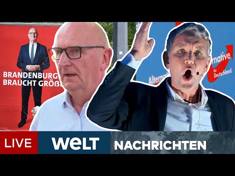 Video Thumbnail: BRANDENBURG: Wahlkampf im Endspurt! AfD-Höcke wirbt um Stimmen - Woidke zeigt Kampfgeist | LIVE