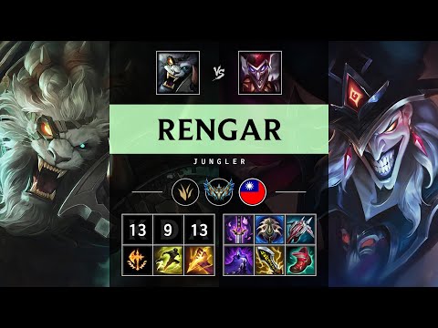 Rengar Jungle vs Shaco - TW Challenger Patch 25.17