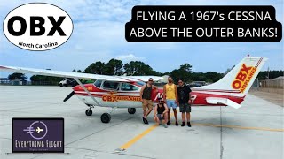 35 USD FLIGHT OVER THE OUTER BANKS | Dare County Airport (MQI) | 1967 Cessna 182L [4K]