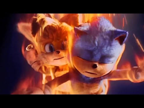 Tails saves Sonic when him falling Sonic 3 Scenes