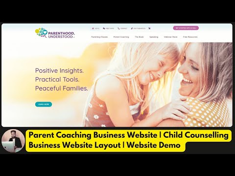 Parent Coaching Website — client website video