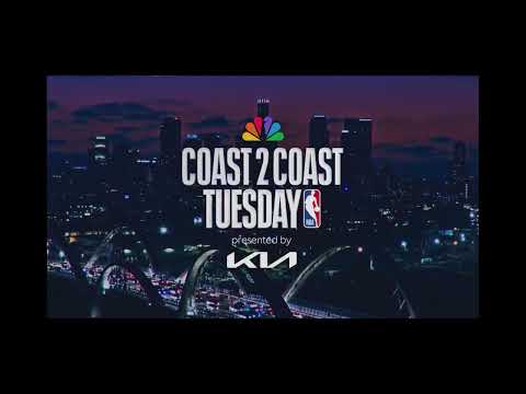 NBA Basketball on NBC Sports intro Detroit at Los Angeles Lakers 