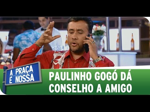 A Praça É Nossa (04/12/14) - Paulinho Gogó gives advice to a friend.