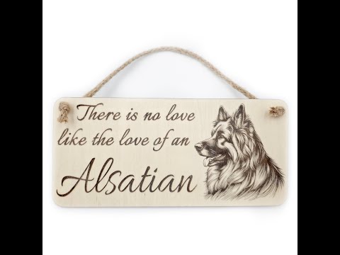 Alsatian Plaque
