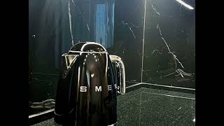 Современная угловая бело-коричневая кухня с подсветкой Проект 87 фото 9