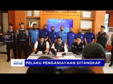 POLRES BANTUL TANGKAP SEBELAS TERDUGA PELAKU PENGANIAYAAN