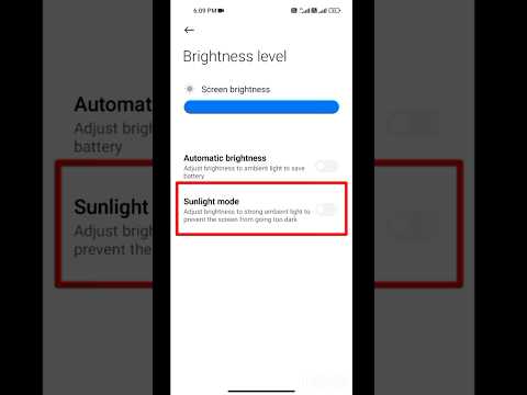 Sunlight visibility on Radmi phoneBrightness adjustment in outdoor conditions #xaomi #settings