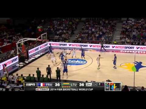 Rudy Gobert vs Lithuania 2014.09.13 (FIBA Basketball World Cup 2014)