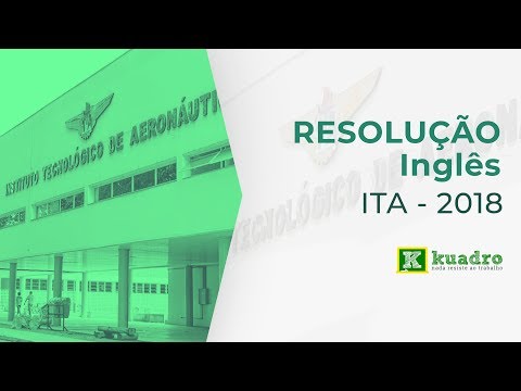 Inglês - Resolução ITA 2018 - Ana Catarina Hemann