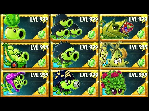 Random 30 Green Plants vs All Zombies - Who Will Win? - Pvz 2 Plant vs Plant