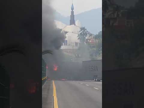 Quema en Fortín por la posible detención de Nemesio Oseguera #veracruz #cordoba