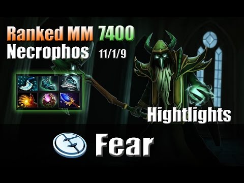 Dota 2 - EG.Fear Necrophos - mid 7400 mmr (11/1/9) Highlights