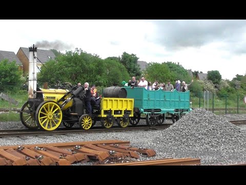 The New Hall at Shildon Locomotion Museum (Plus Replica 'Rocket' in Steam) - 24th May 2024
