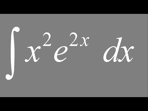 Integral of x^2 e^(2x) dx