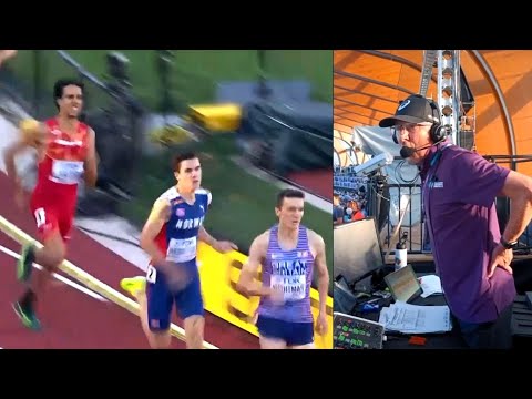 Geoff Wightman commentates on Jake Wightman winning 1500m gold