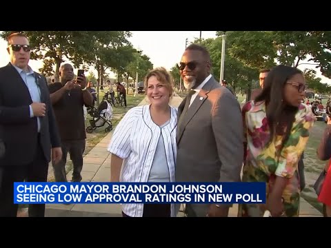 Chicago Mayor Brandon Johnson seeing low approval ratings in new poll
