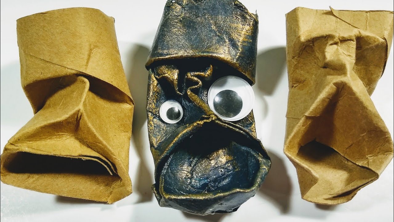 Toilet-paper Roll Sculpture: Part 1- Make Your Face