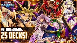 25 DECKS REI DOS JOGOS NO YU-GI-OH DUEL LINKS!