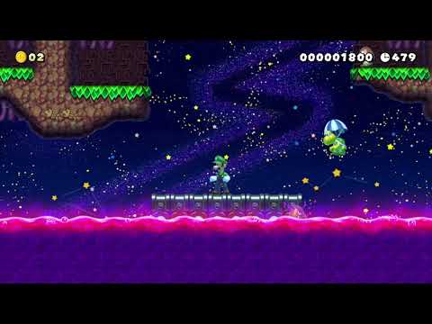 Midnight jungle rafting tour by GM| Flex-D - Super Mario Maker 2 - No Commentary 1by