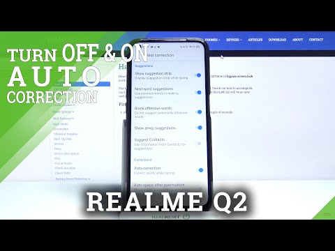 How to Enter AutoCorrection on REALME Q2 – Correct Words