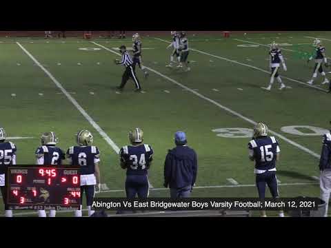Abington Green Wave at East Bridgewater Vikings Boys Varsity Football; March 12, 2021