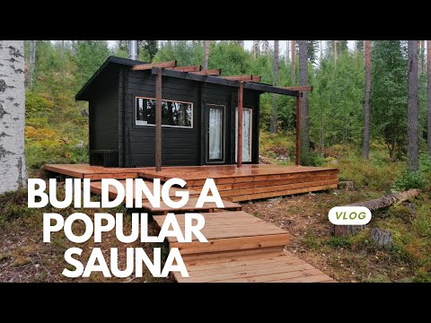 Popular Sauna built near the lake in Finland