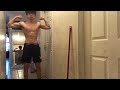 Teen Bodybuilder Morning Flexing