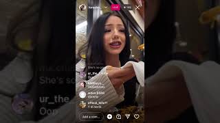 12/3/23-MELANIE NEW BOYFRIEND forealcacagirl live insta eating out w friends