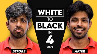 White to Black Hair in 4 STEPS Naturally (Ayurvedic Routine)