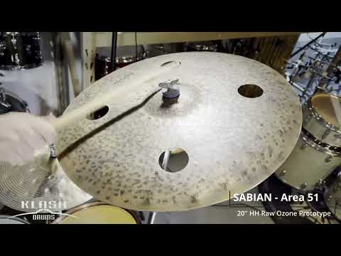 Sabian Area 51 Prototype! 20” HH  Raw O Zone Crash