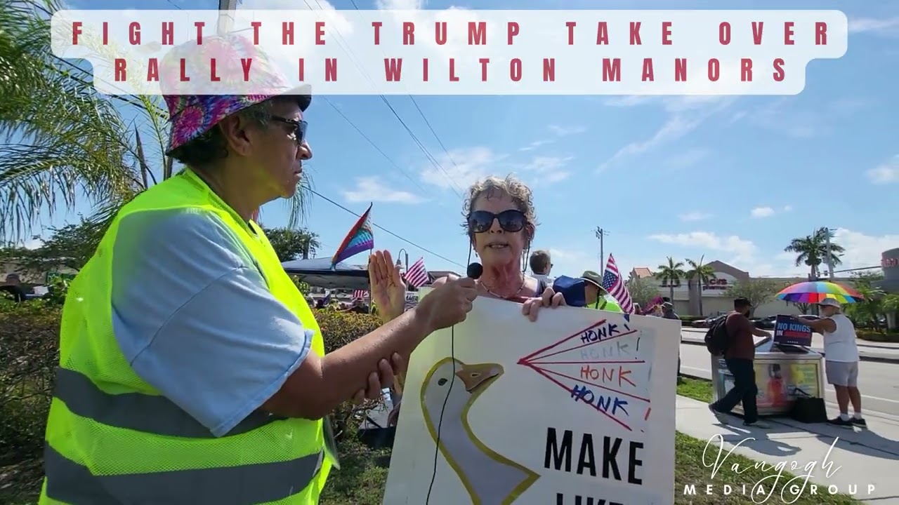 Fight The Trump Take Over Rally In Wilton Manors