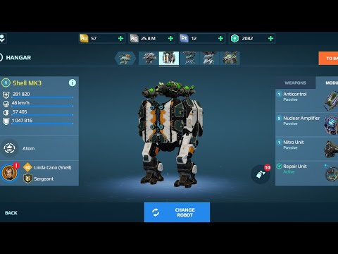 War Robots mk3 shell with toxin bane nuclear amplifier ffa gameplay!!