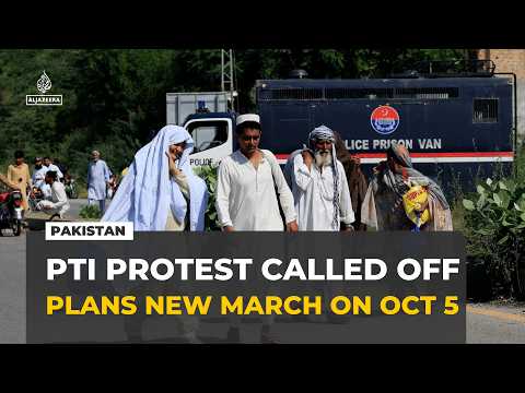 Imran Khan's PTI party calls off Islamabad protest, plans new march