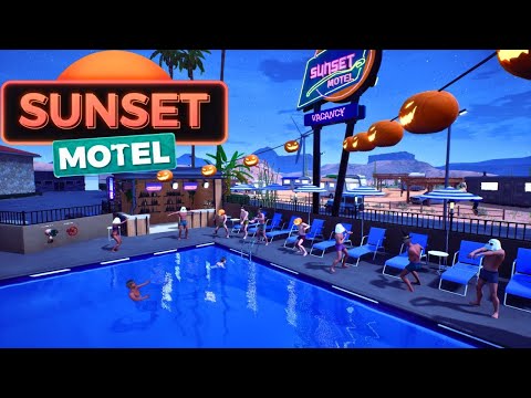 Night Pool Party And A 5 Star Room! | Sunset Motel | Part 2