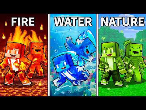 JJ and Mikey Can CHANGE ELEMENTAL in Minecraft - Maizen
