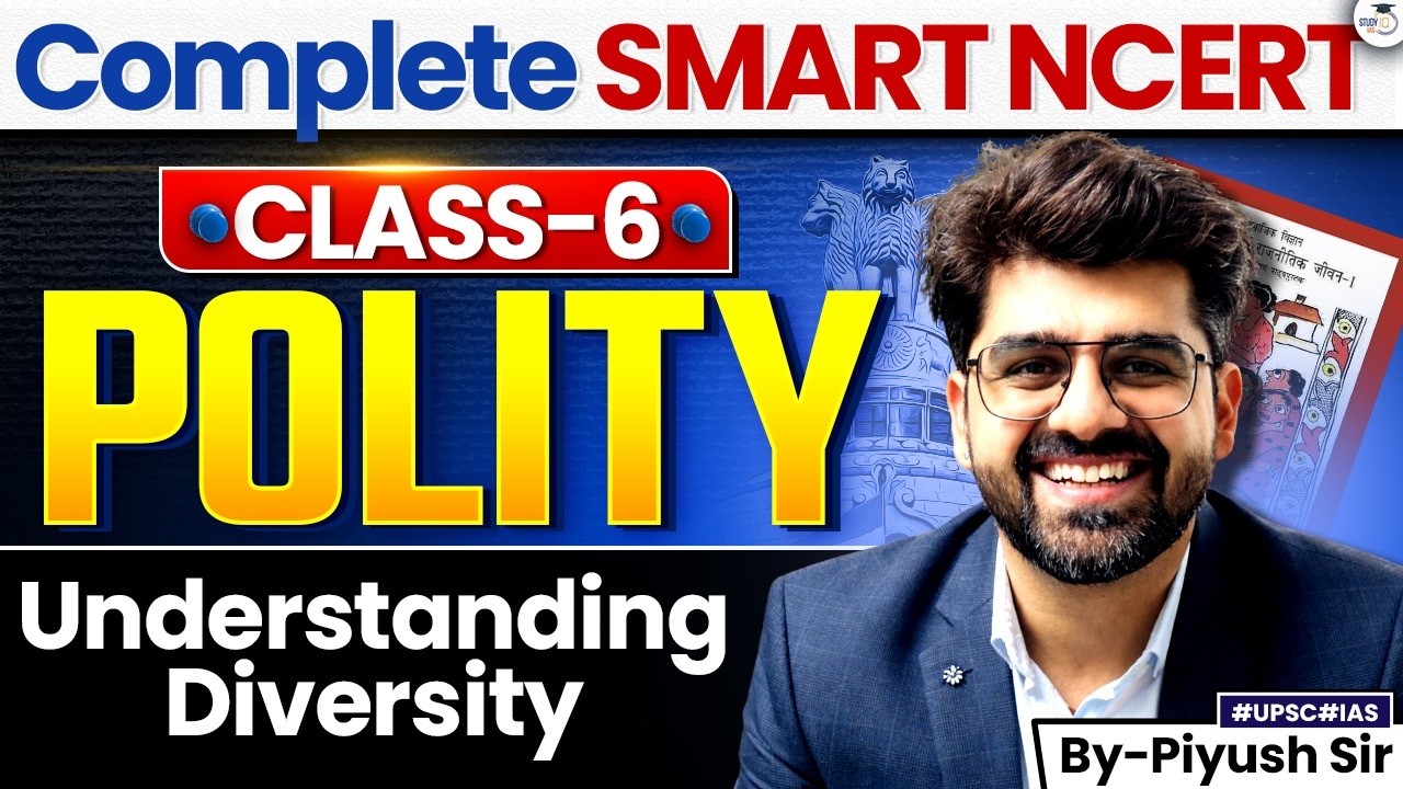 Polity for UPSC 2027 | Class 6 NCERT Polity: Understanding Diversity | StudyIQ IAS