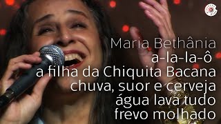 Maria Bethânia - "A-la-la-ô/Chiquita Bacana/Chuva, Suor..." (Ao Vivo) – Dentro Do Mar Tem Rio