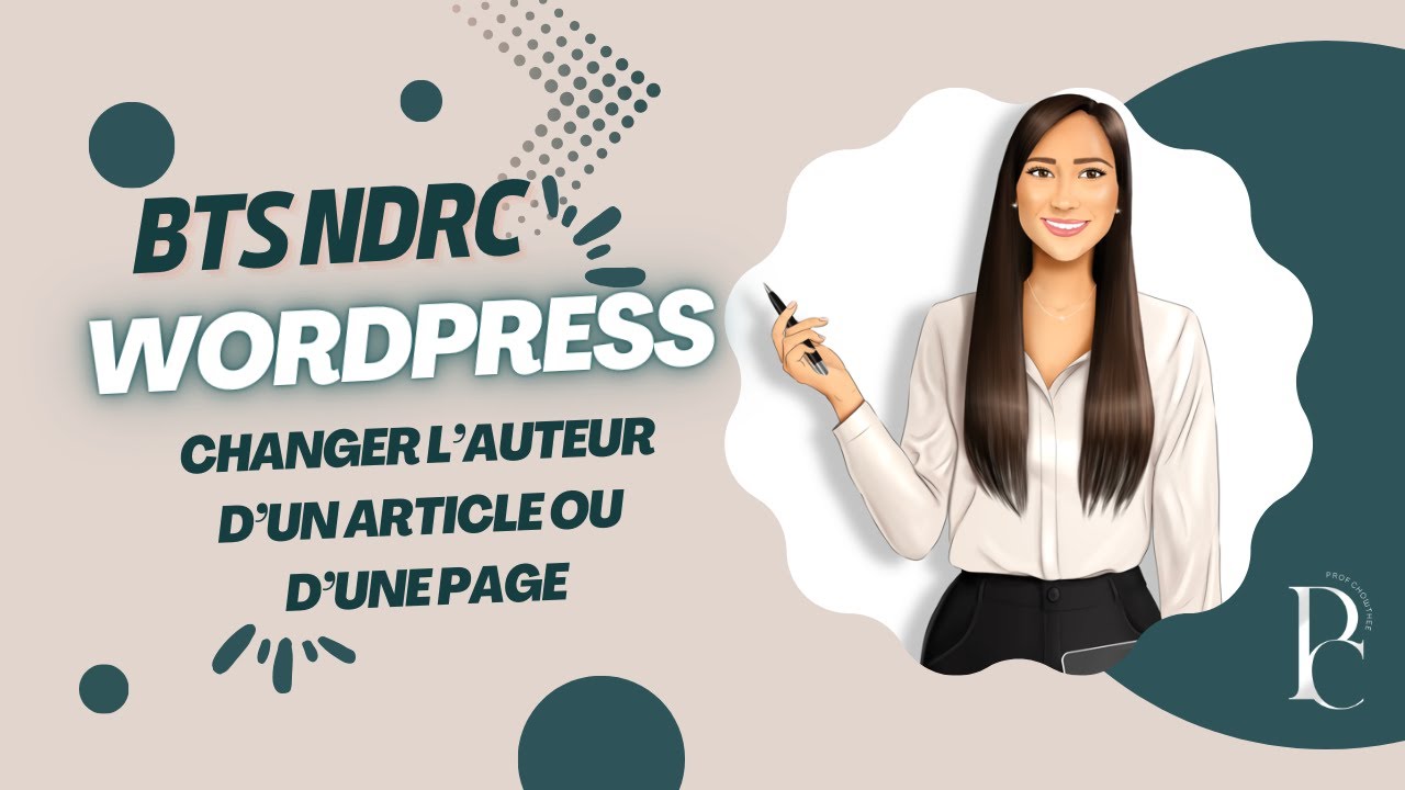 Changer l&rsquo;auteur d&rsquo;un article ou d&rsquo;une page