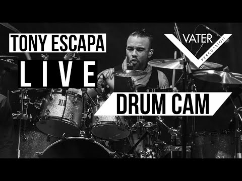 Tony Escapa Live Show Drum Cam  - Vater Drumsticks