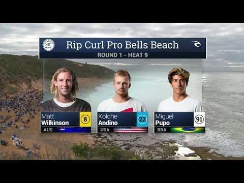 2016 Rip Curl Pro Bells Beach: Round 1, Heat 9 Video